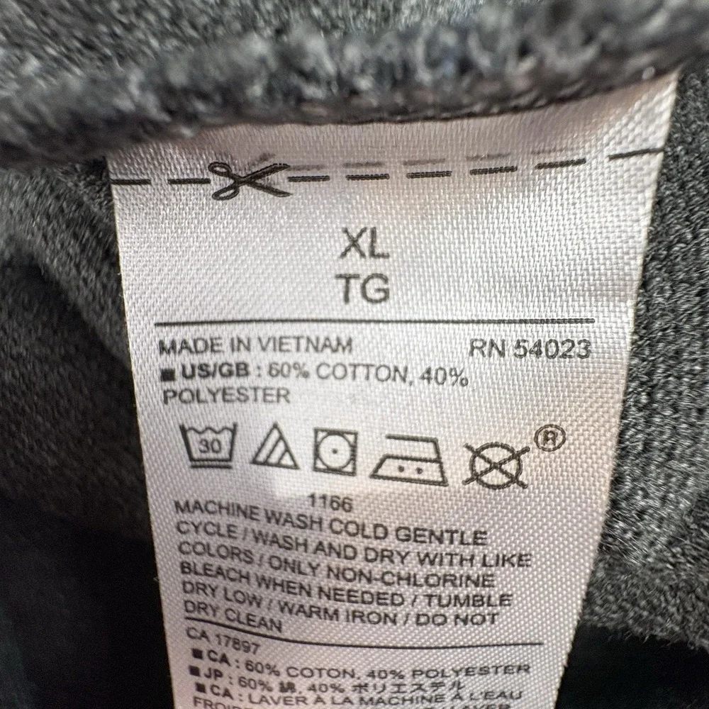 Banana Republic Mock Neck Henley Pullover Men XL Gray Knit Sweater Preppy Office